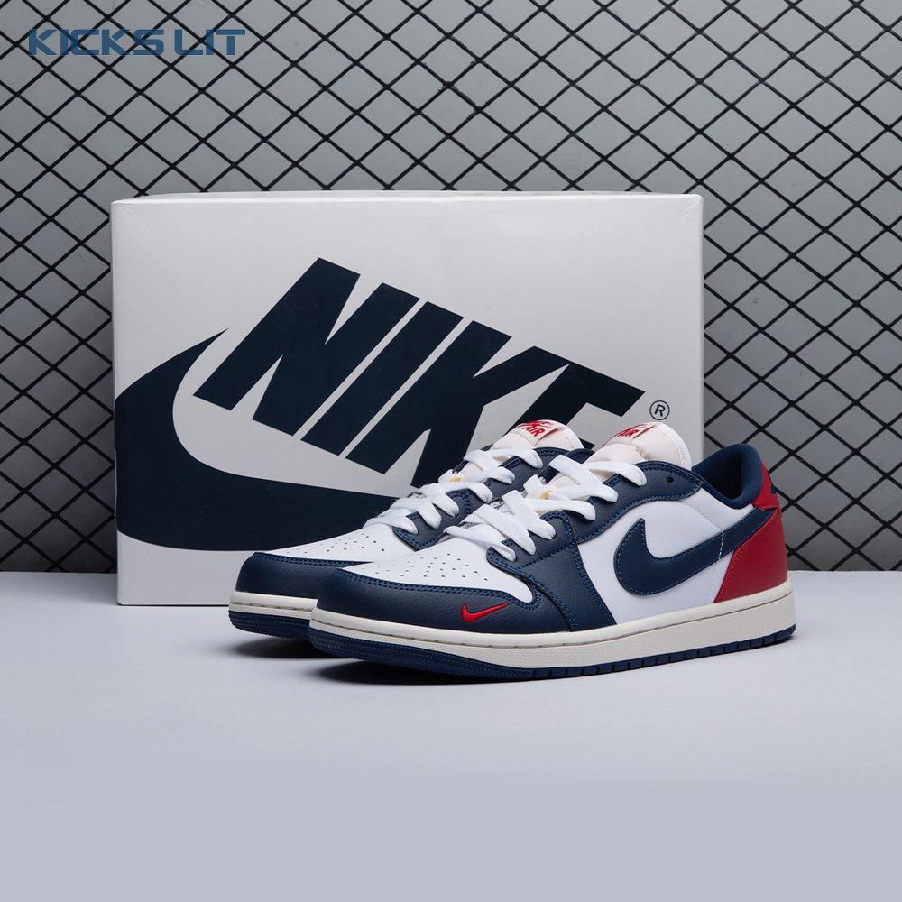 Air Jordan 1 Low OG 'Gym Red & Midnight Navy' HQ2993-100 Unisex