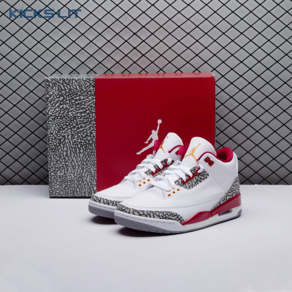 Jordan 3 Retro Cardinal Red CT8532-126 Unisex