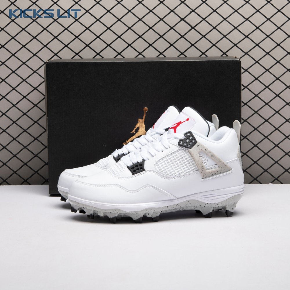Air Jordan 4 Retro TD Cleat White Cement HQ0207-106 Men's