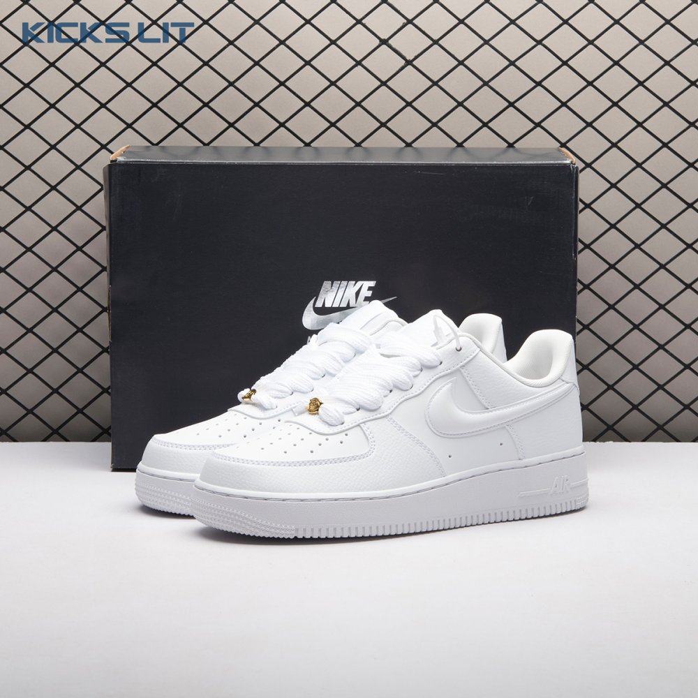 Nike Air Force 1 Low '07 Next Nature Triple White Bulbous Swoosh HF2014-100 Unisex