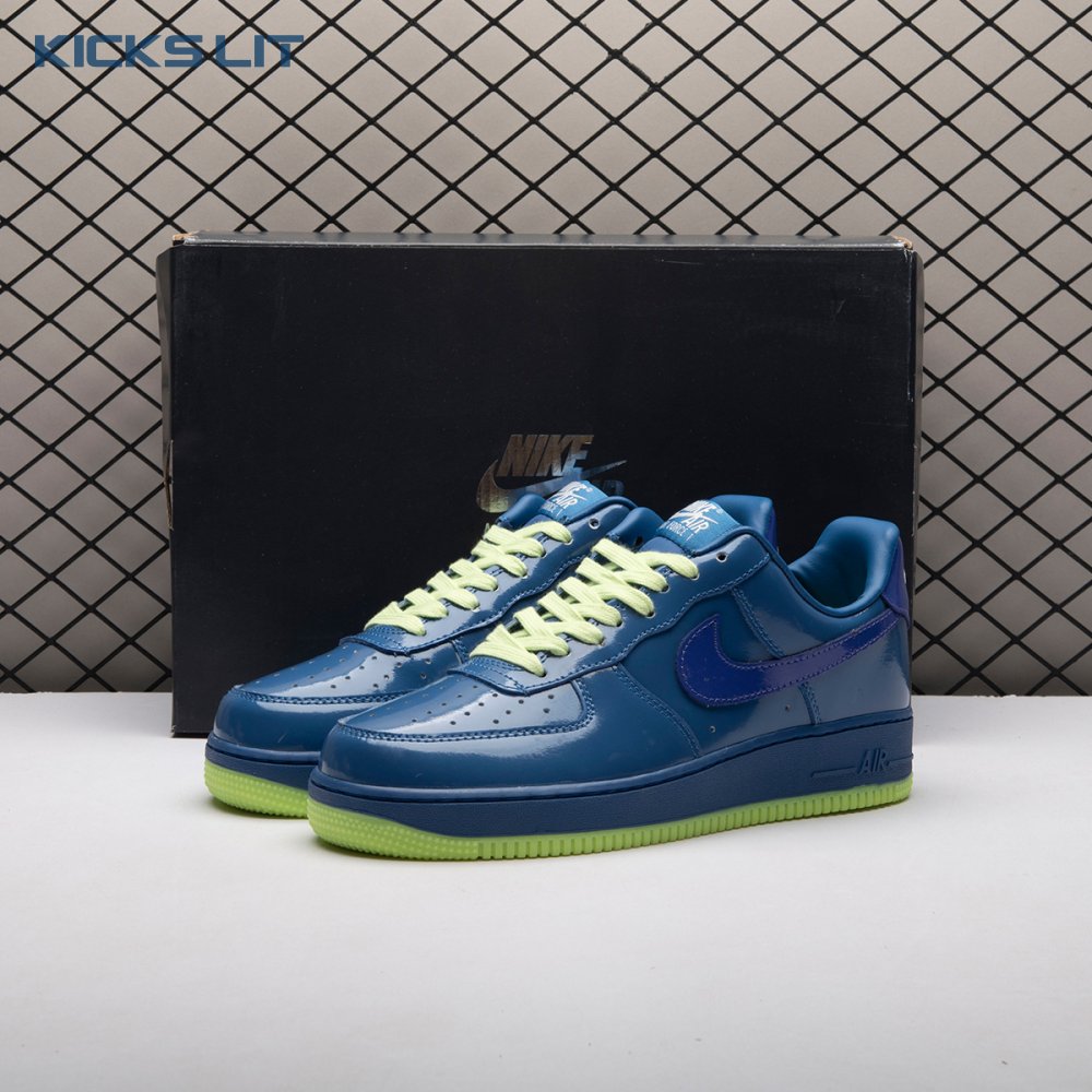 Nike Air Force 1 Low Patent Leather Mystic Navy Grape Ice IO4489-400 Unisex