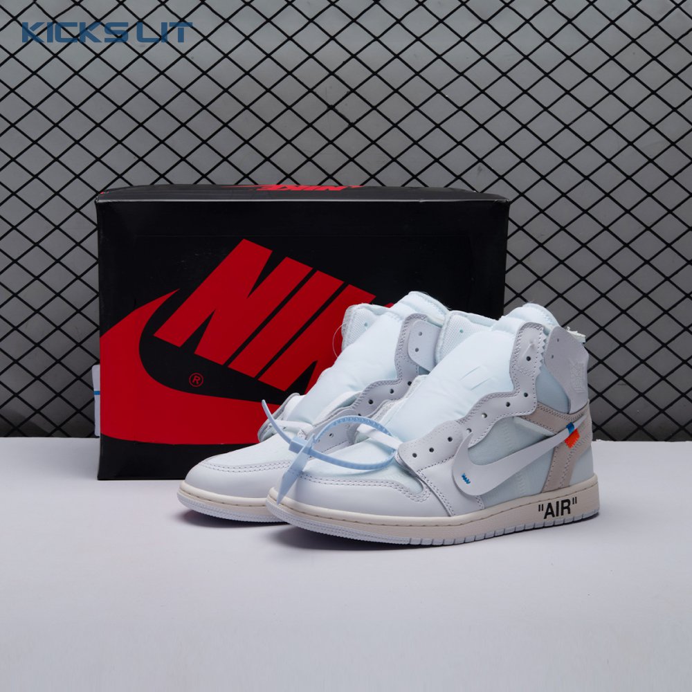 Off-White x Air Jordan 1 Retro High OG BG 'White' 2018 Unisex