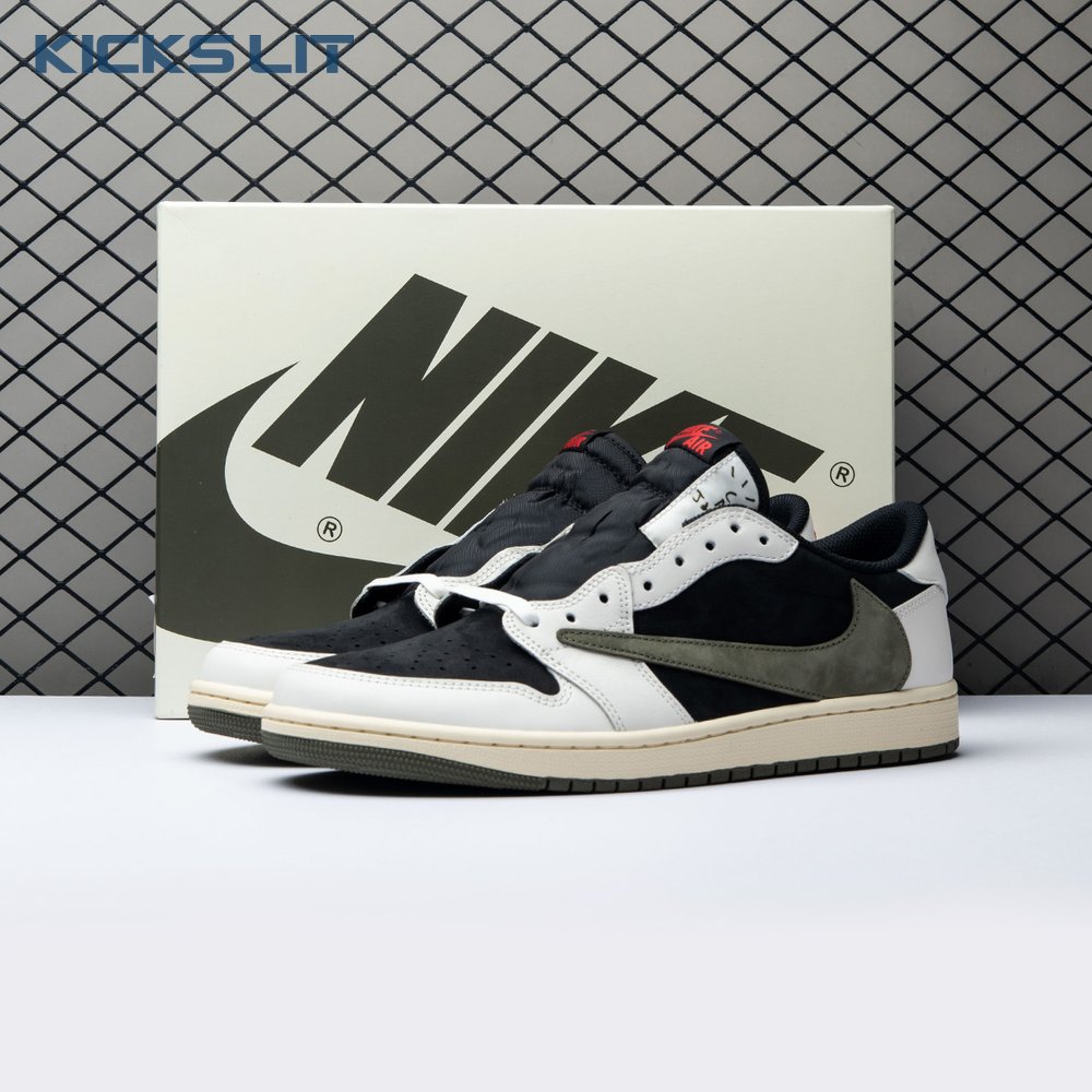 Travis Scott x Air Jordan 1 Low OG Olive DZ4137-106 Unisex