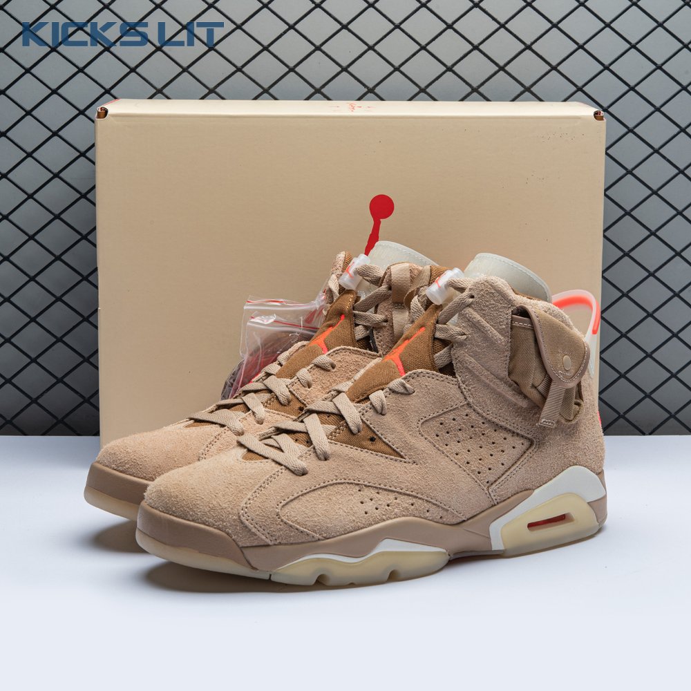 Travis Scott x Air Jordan 6 Retro 'British Khaki' Men's